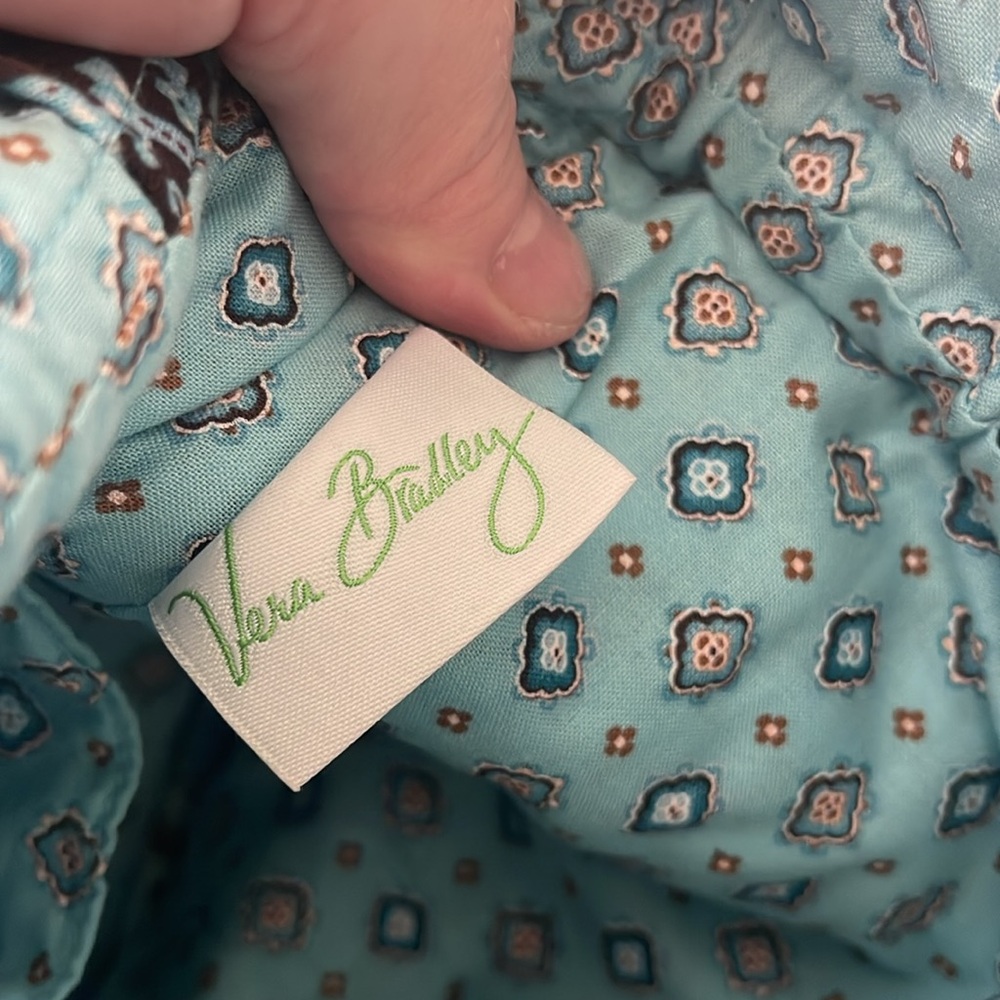 Vera Bradley Tote Java Blue Pattern - image 7